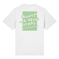 Kölsches Wasser T-Shirt - "Bunt wie deine Stadt"- Grün - Sparker Heavy Shirt ST/ST 2.0 Shirtee