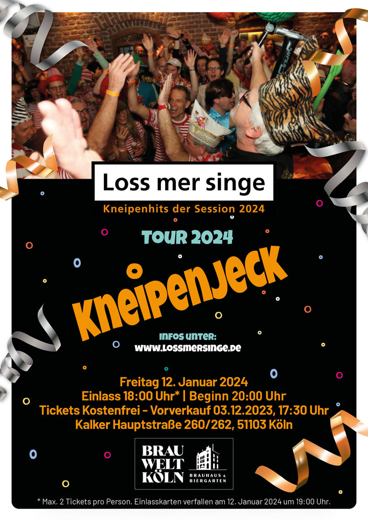 loss mer singe Plakat Brauwelt Köln