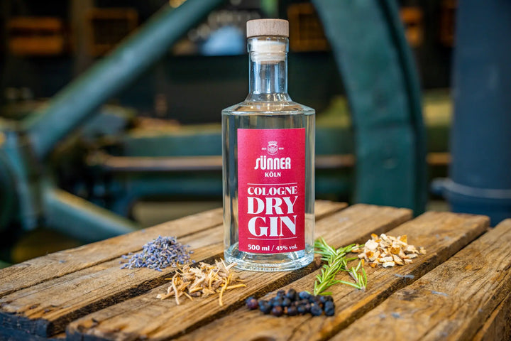 Der neue Sünner Cologne Dry Gin  im modernen Look der Sünner Spirits Brauwelt Köln