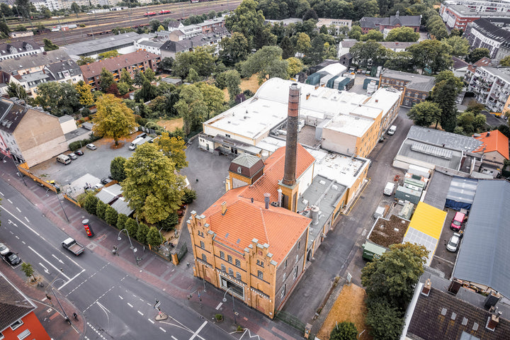 Luftaufnahme der BRAUWELT Köln, ehemals Sünner Brauerei